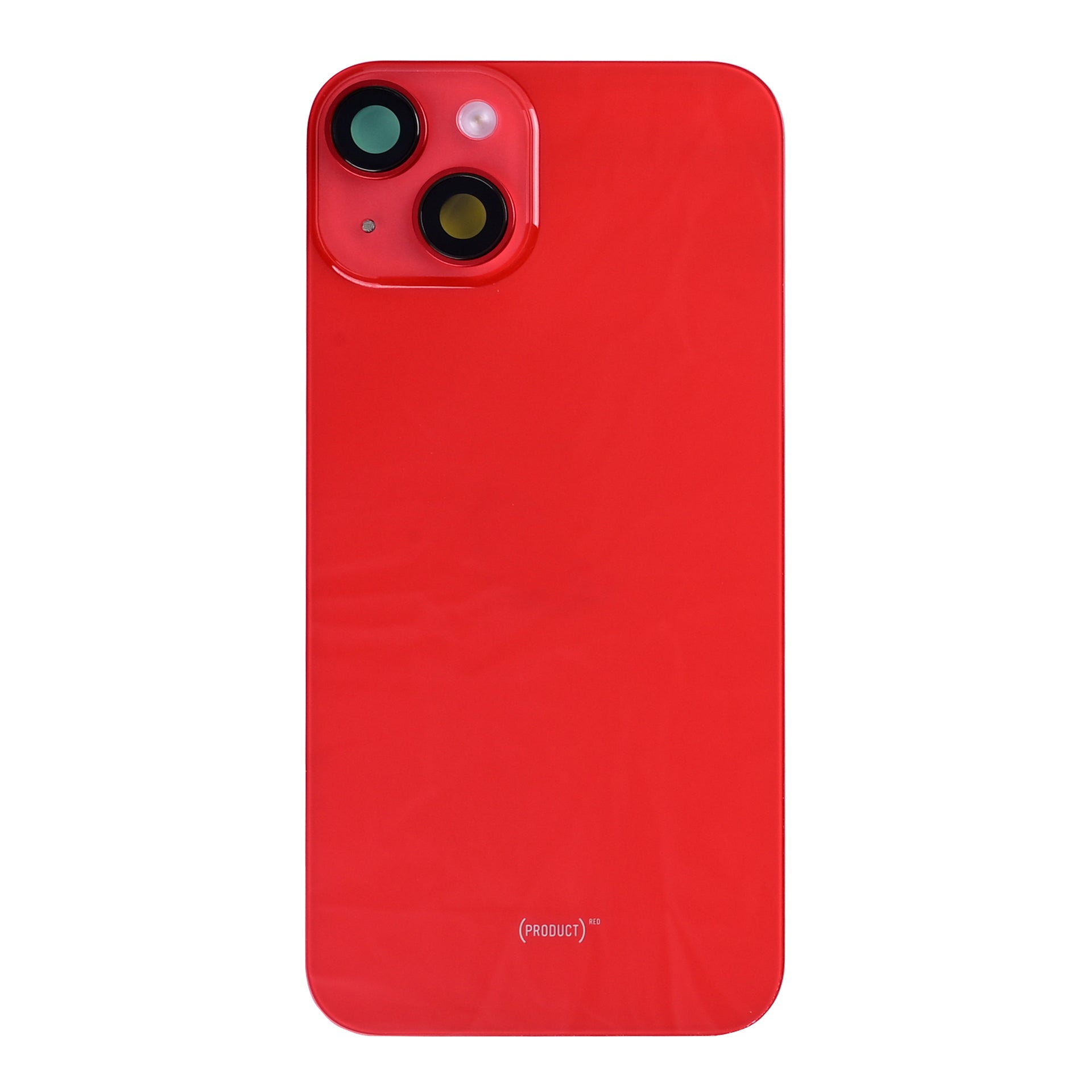 For Apple iPhone 14 Back Glass With NFC, Enlarge Camera Frame Red Compatible