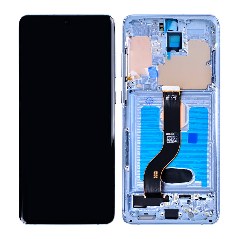 Samsung Galaxy S20 Plus G985F, S20 Plus 5G G986F Display And Digitizer With Frame Cloud Blue Soft-OLED