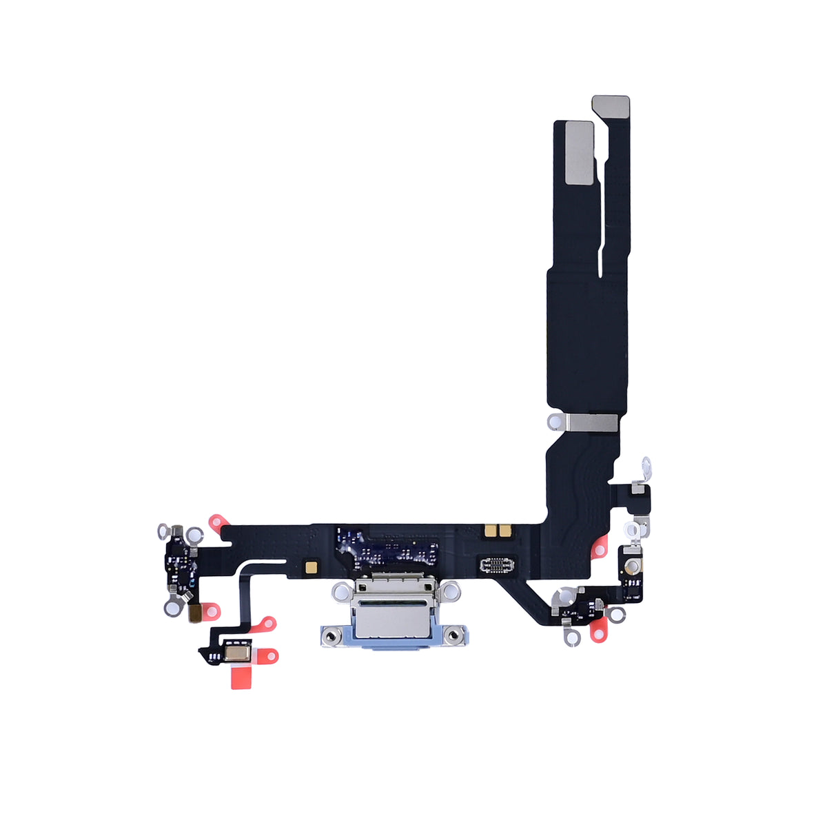 For Apple iPhone 17 System Charging Flex Mist Blue Pulled