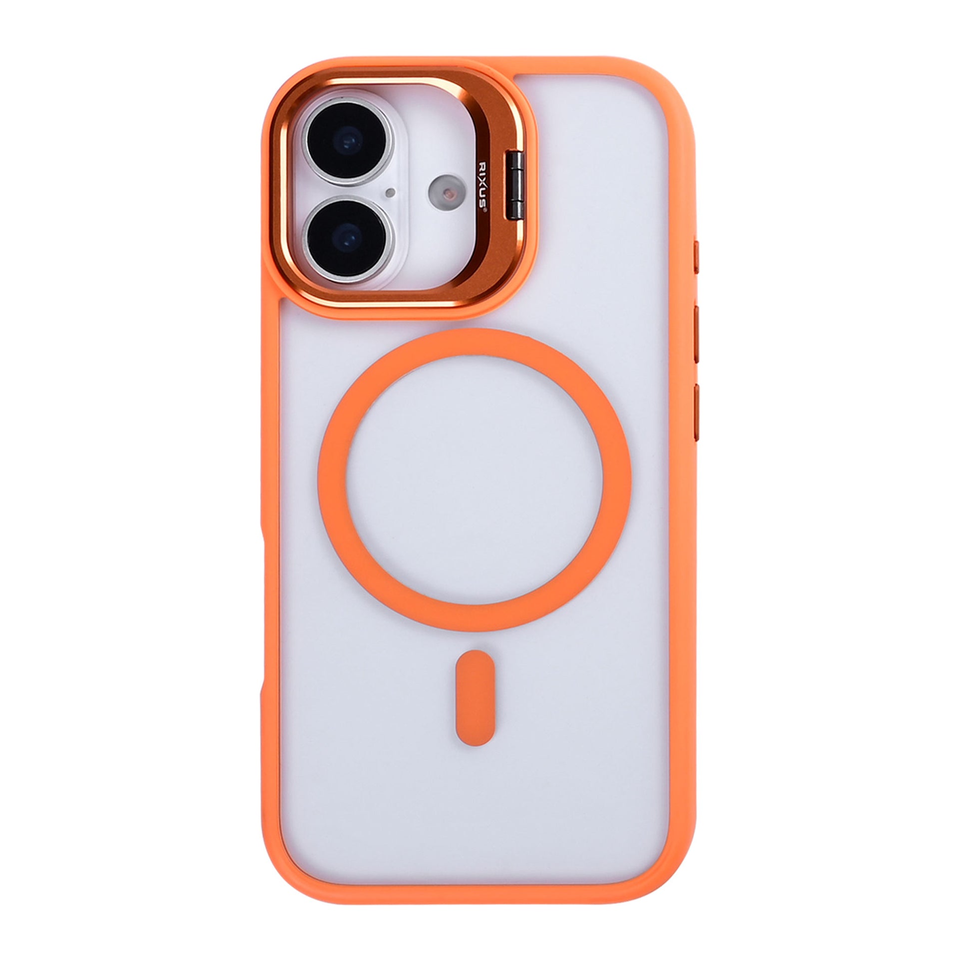 Rixus Classic 03 Case With MagSafe Compatible For Apple iPhone 17 Orange