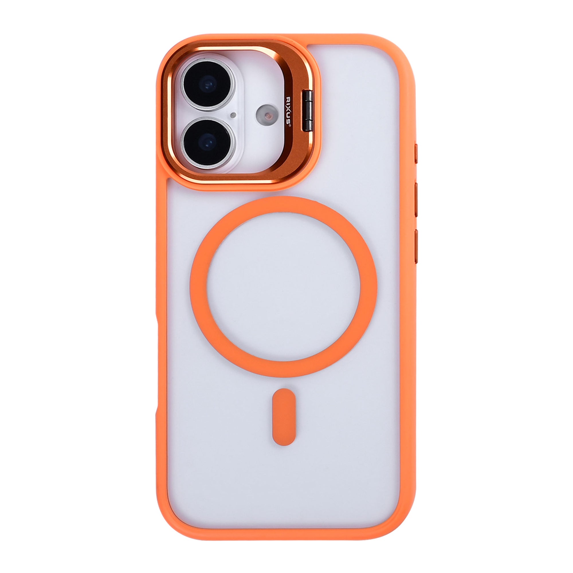 Rixus Classic 03 Case With MagSafe Compatible For Apple iPhone 17 Orange