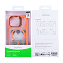 Rixus Classic 03 Case With MagSafe Compatible For Apple iPhone 17 Pro Orange