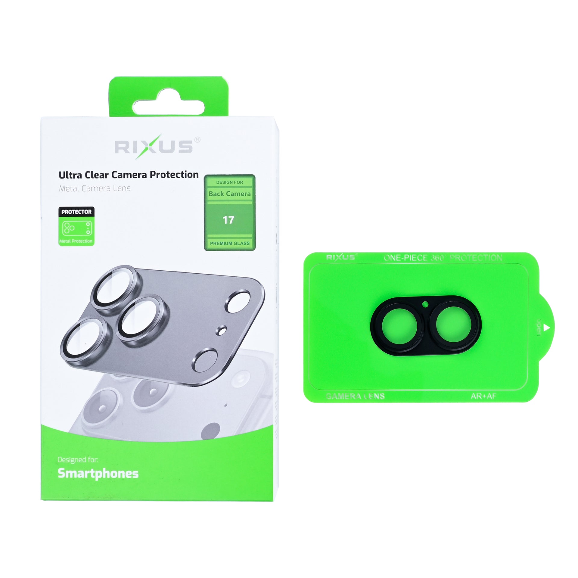 Rixus Ultra Clear Camera Protection For Apple iPhone 17 Black
