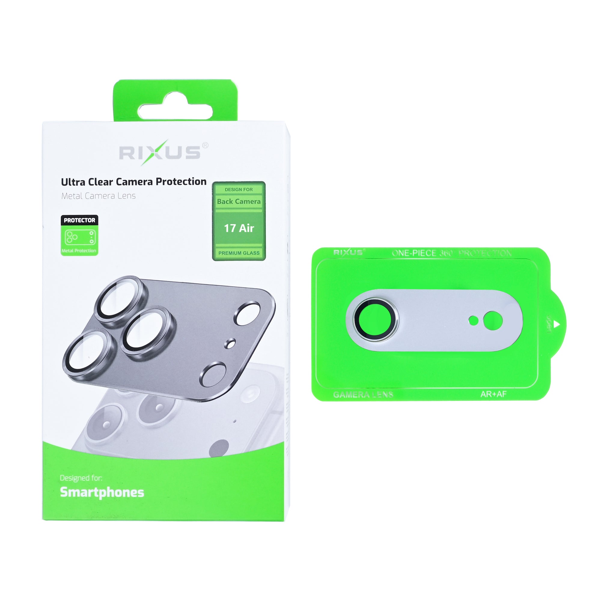 Rixus Ultra Clear Camera Protection For Apple iPhone 17 Air Cloud White