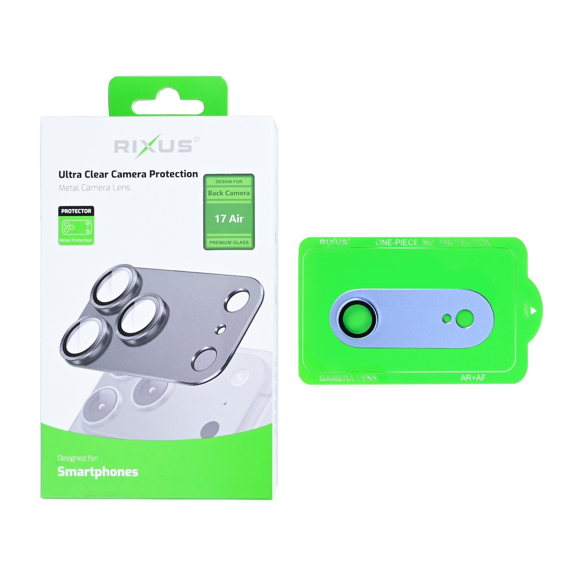Rixus Ultra Clear Camera Protection For Apple iPhone 17 Air Sky Blue