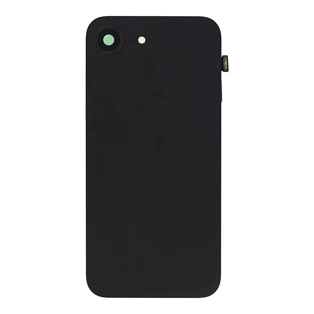 For Apple iPhone 16e Back Glass With NFC, Enlarged Camera Frame Black Compatible