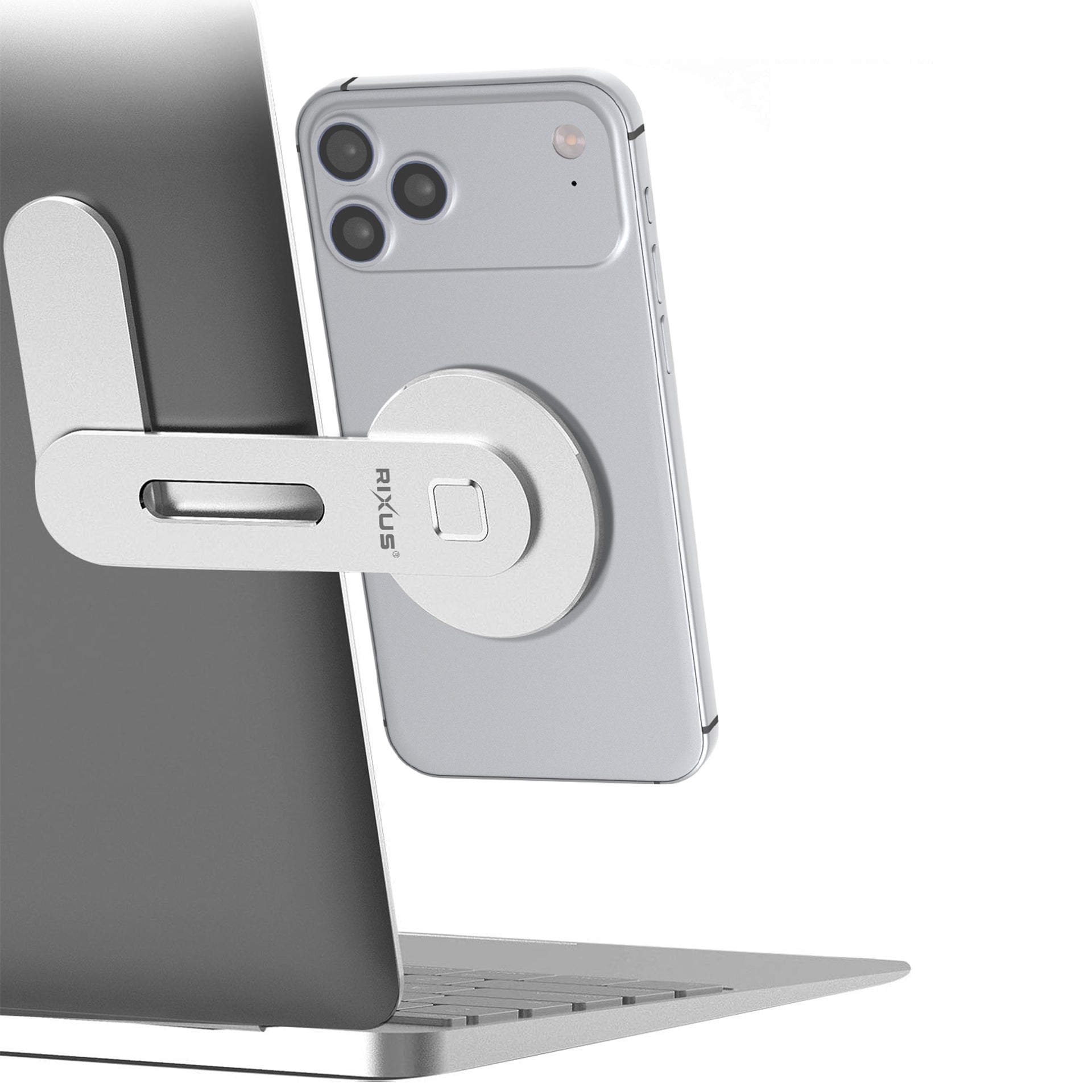 Rixus RXHM87 Magnetic Phone Holder For Laptops And Screens