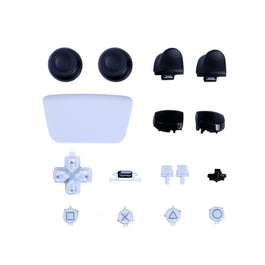 For Sony PlayStation 5 Controller Button Sets White OEM (16pcs)