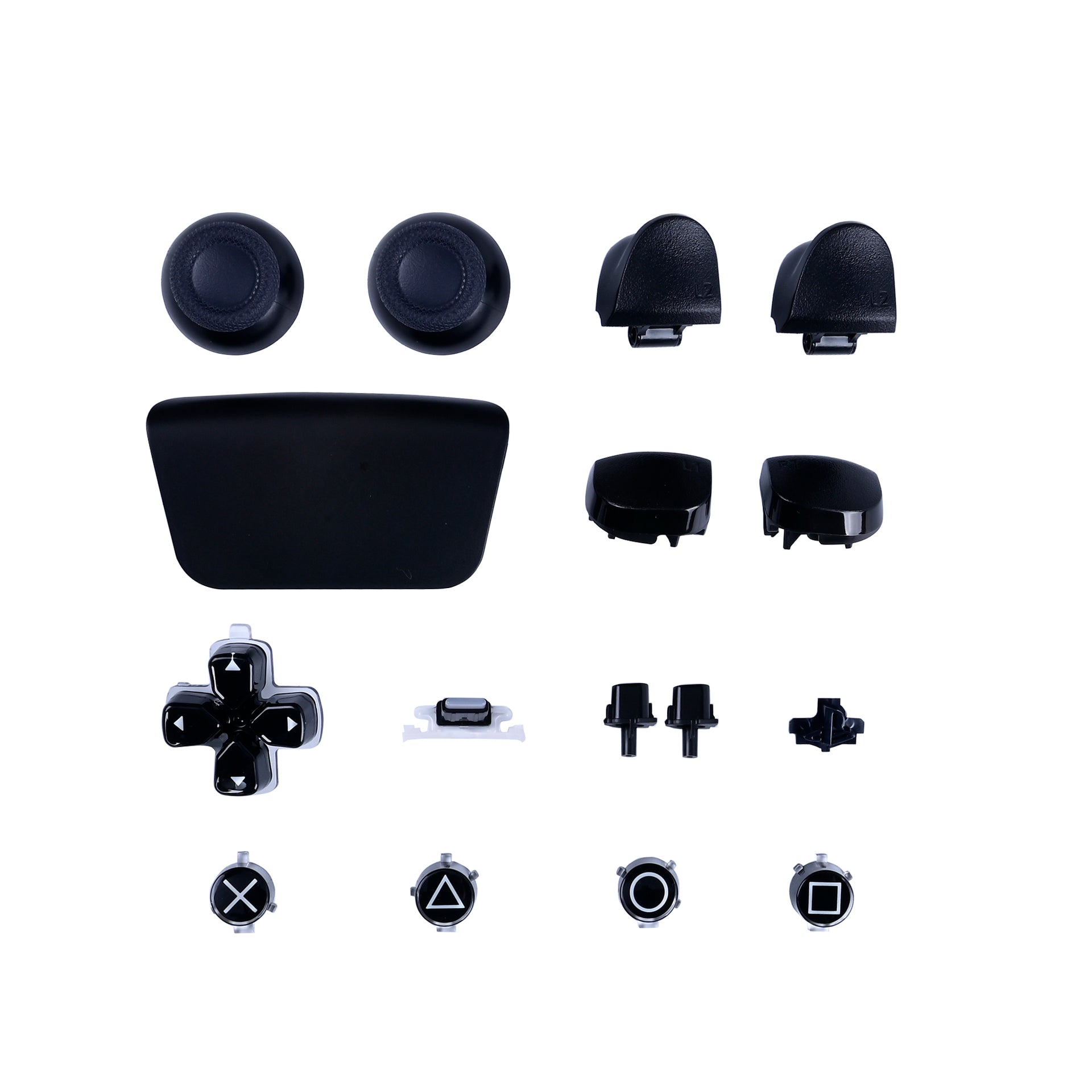 For Sony PlayStation 5 Controller Button Sets Black OEM (16pcs)
