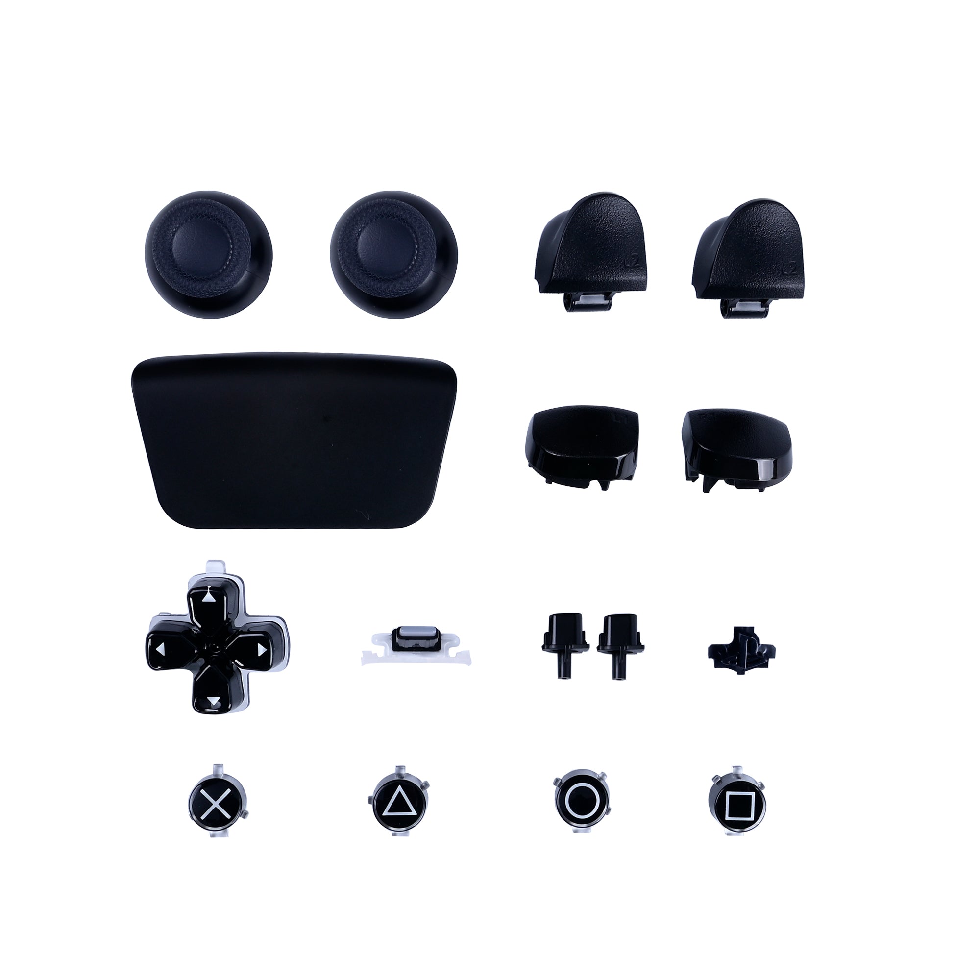 For Sony PlayStation 5 Controller Button Sets Black OEM (16pcs)