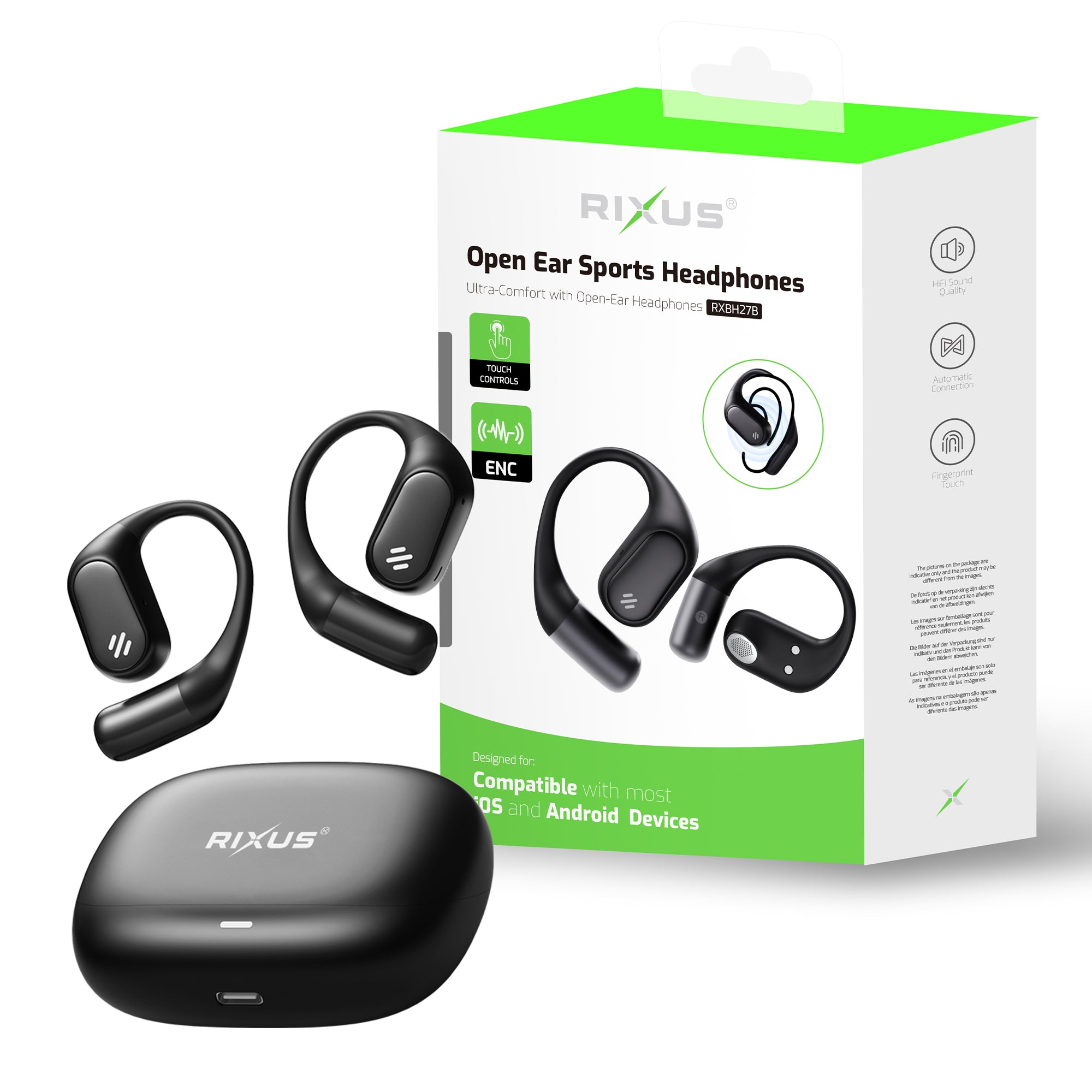 Rixus RXBH27B Sports Open Earphones
