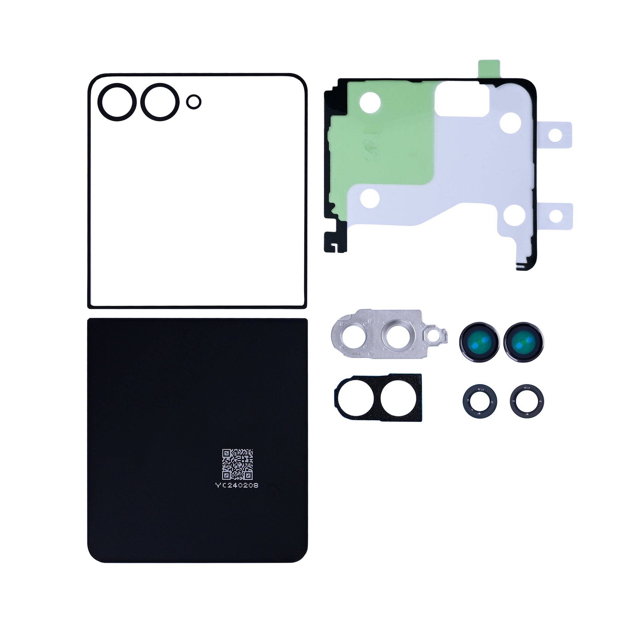 Samsung Galaxy Z Flip7 F766B Back Cover Set With Lens Blue Shadow OEM