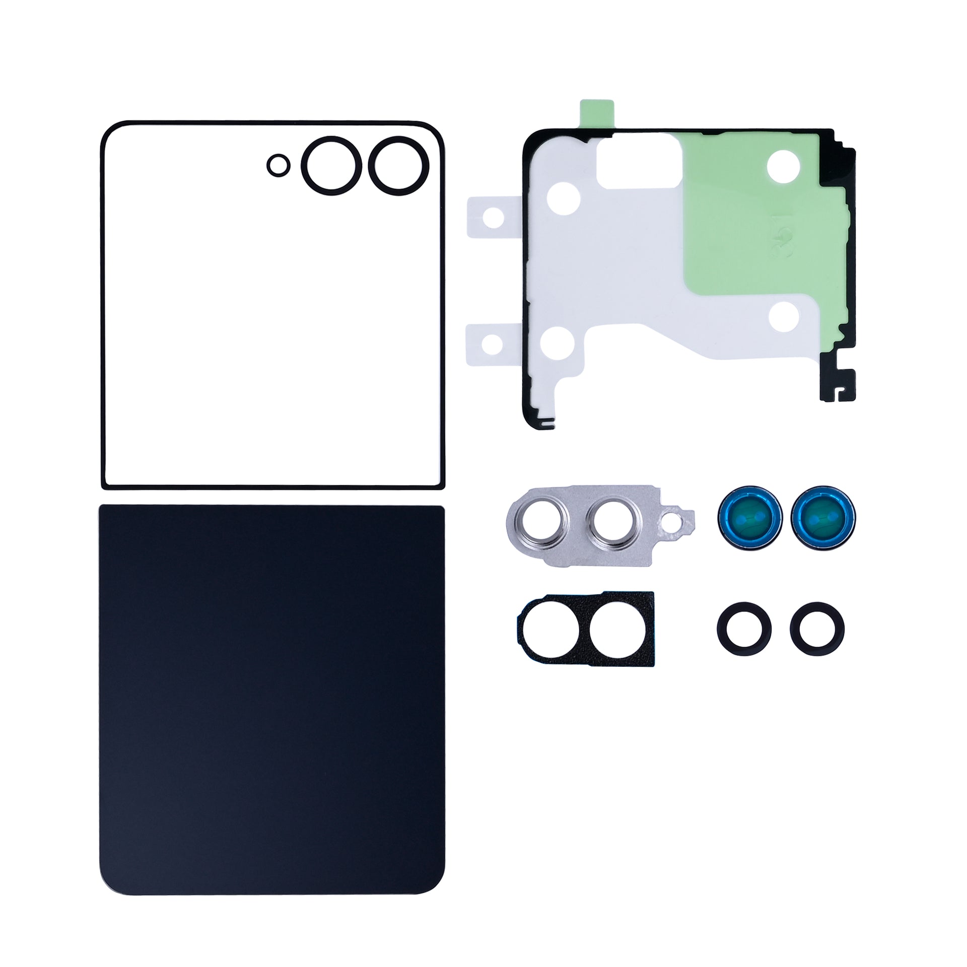 Samsung Galaxy Z Flip7 F741B Back Cover Set With Lens Jet Black OEM