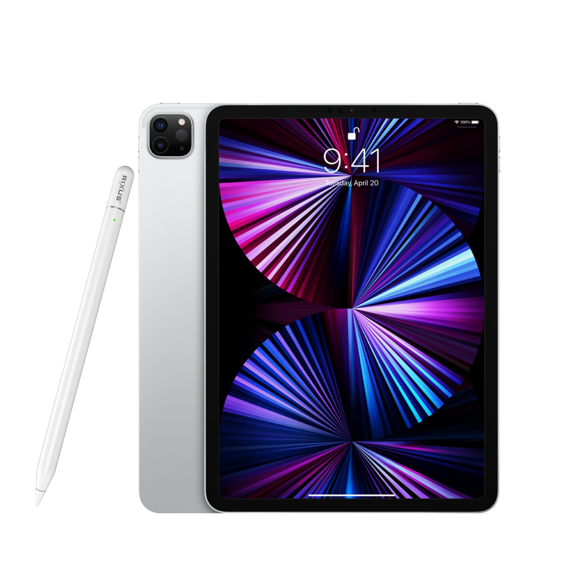 Rixus RXPL05 Smooth Writing Capacitive Stylus 2 With Light For Apple iPad