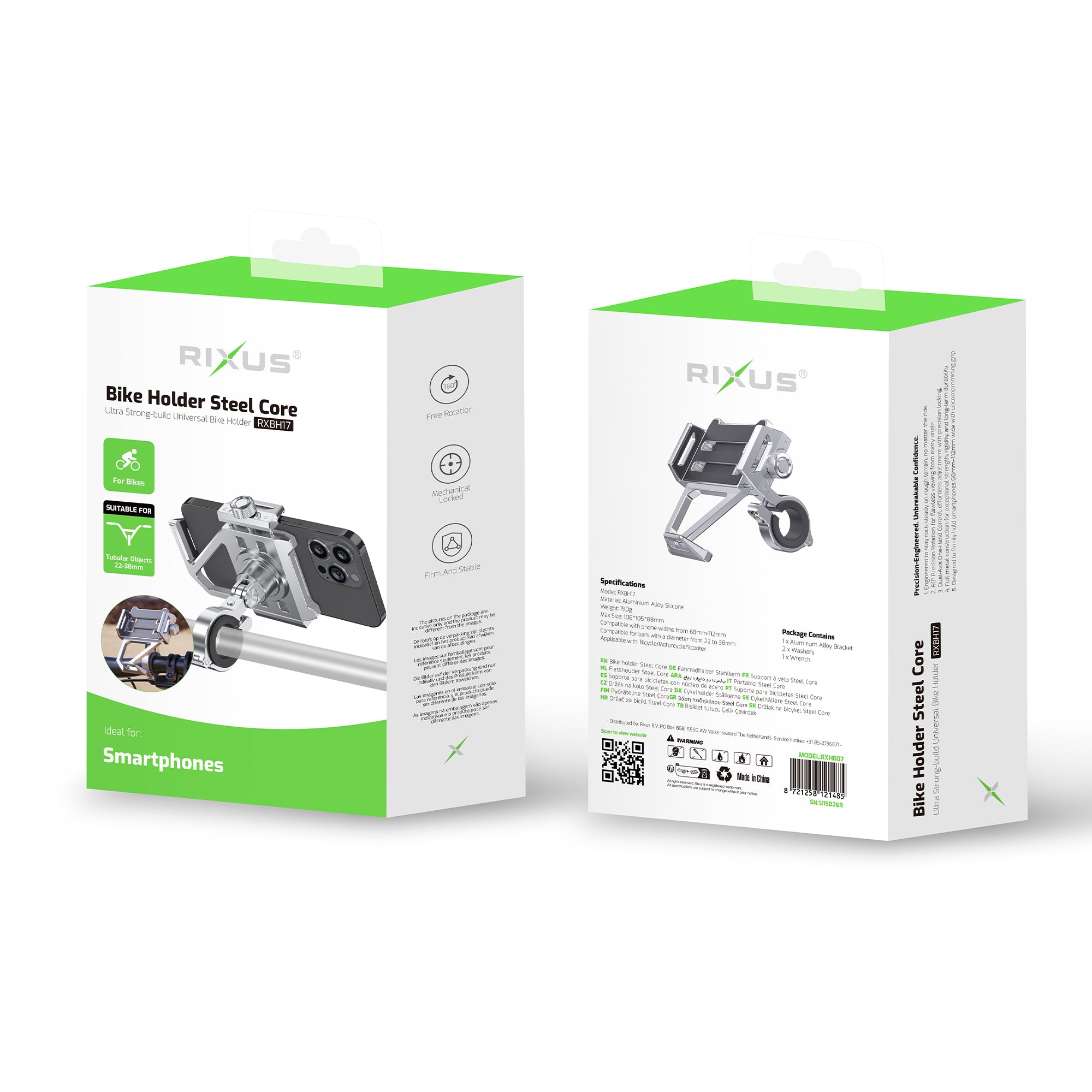 Rixus RXBH17 Bike Holder Steel Core