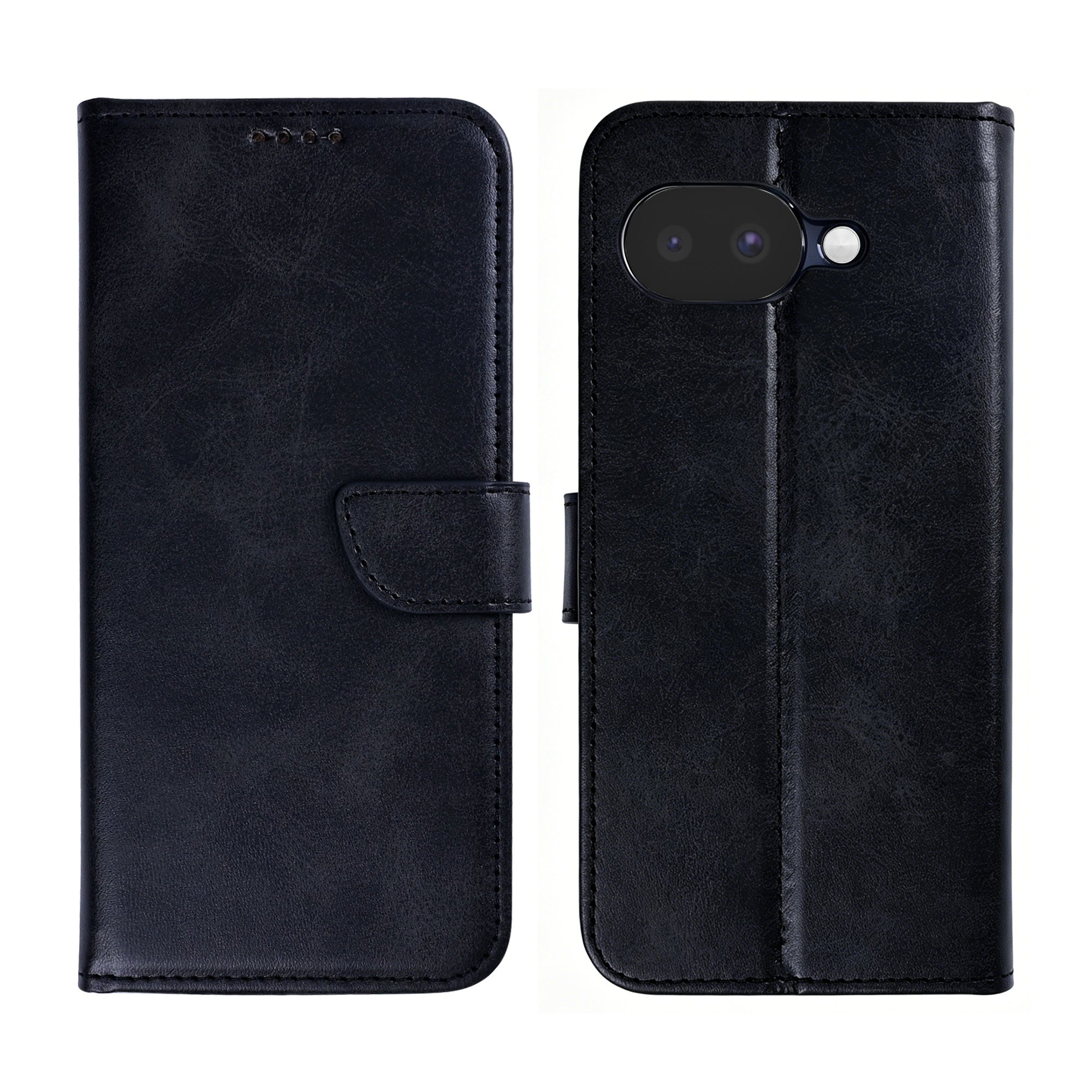Rixus Bookcase For Google Pixel 10a Black