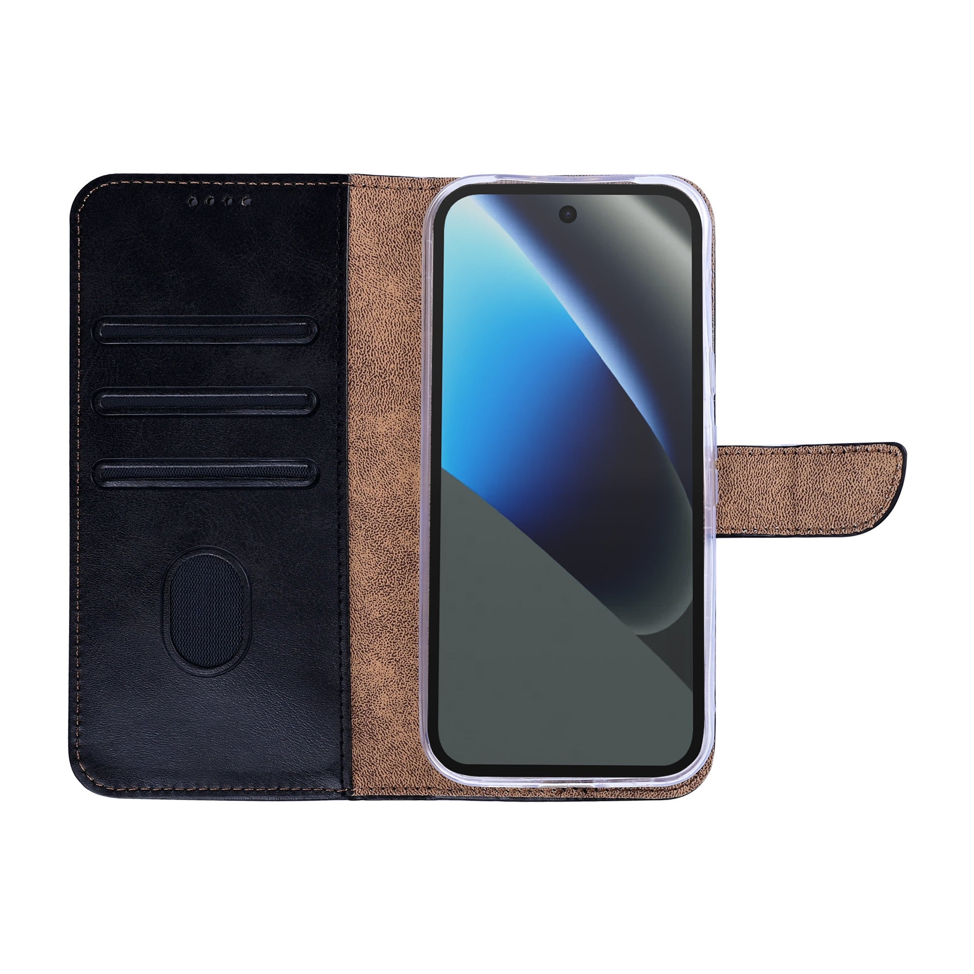 Rixus Bookcase For Google Pixel 10a Black