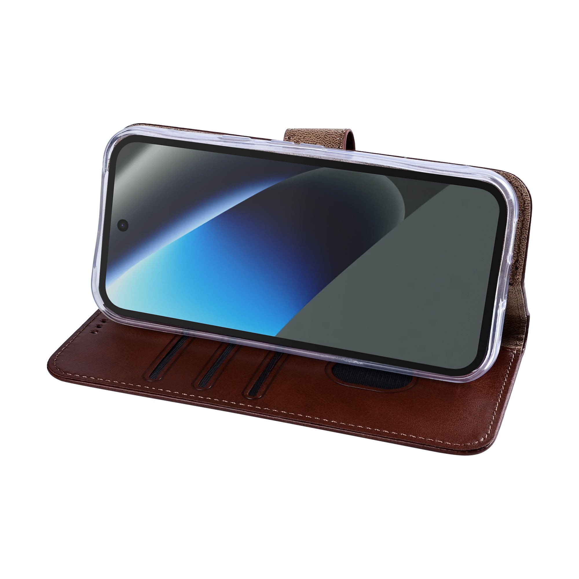 Rixus Bookcase For Google Pixel 10a Brown