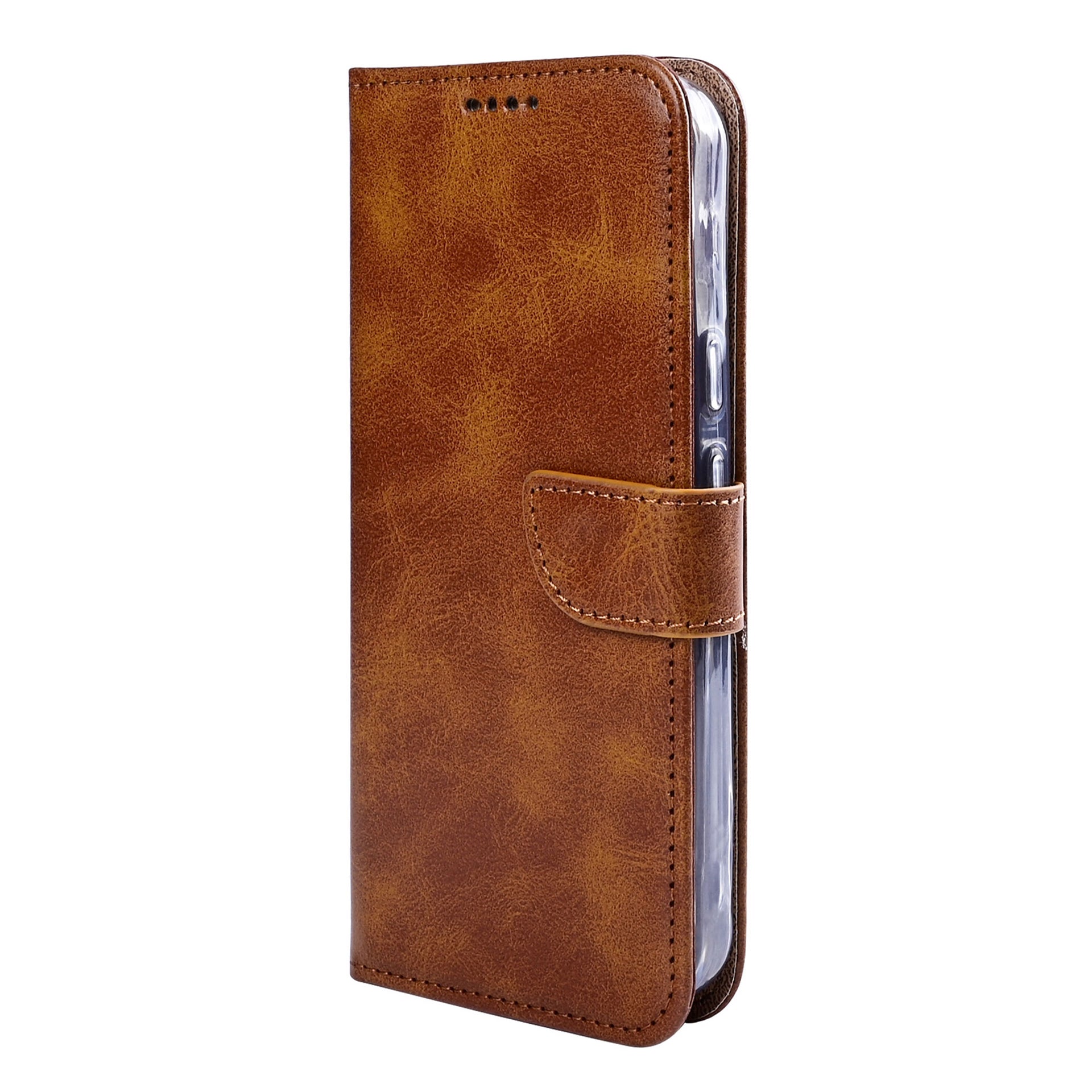 Rixus Bookcase For Google Pixel 10a Light Brown