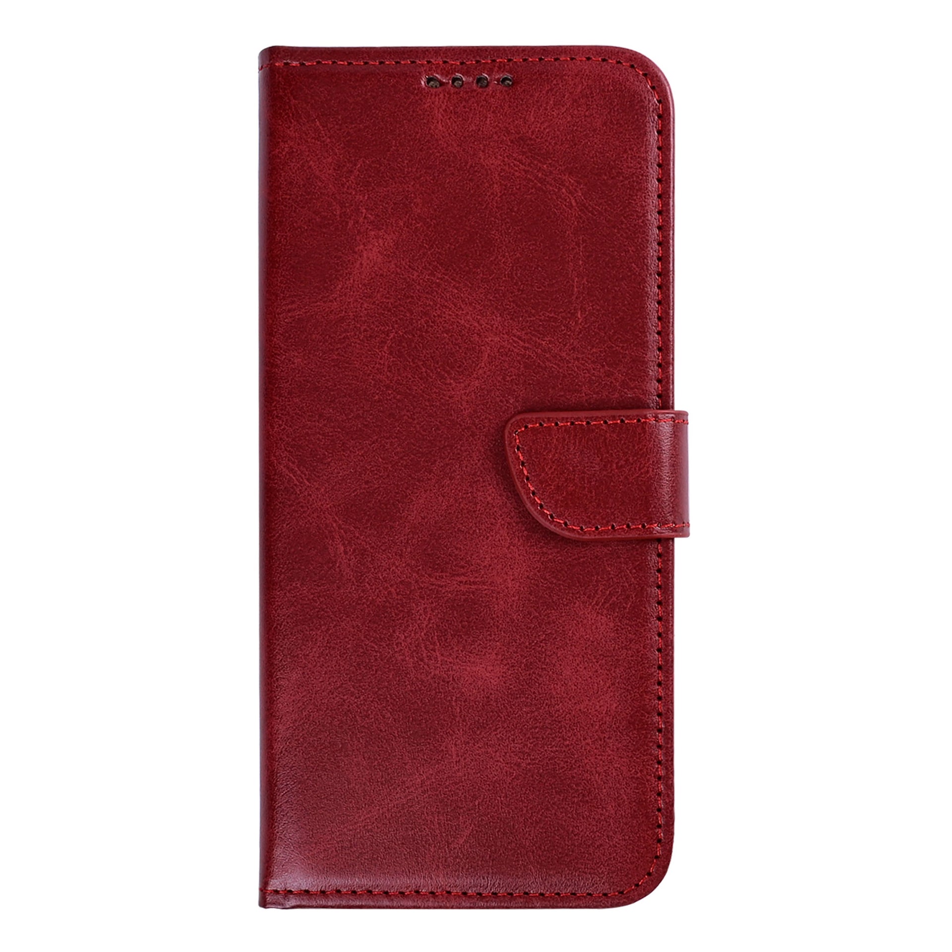 Rixus Bookcase For Google Pixel 10a Dark Red