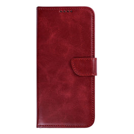 Rixus Bookcase For Google Pixel 10a Dark Red