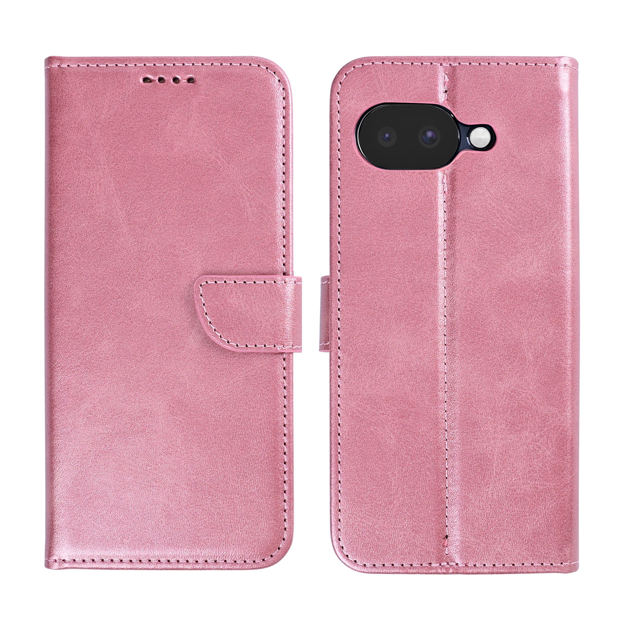 Rixus Bookcase For Google Pixel 10a Pink