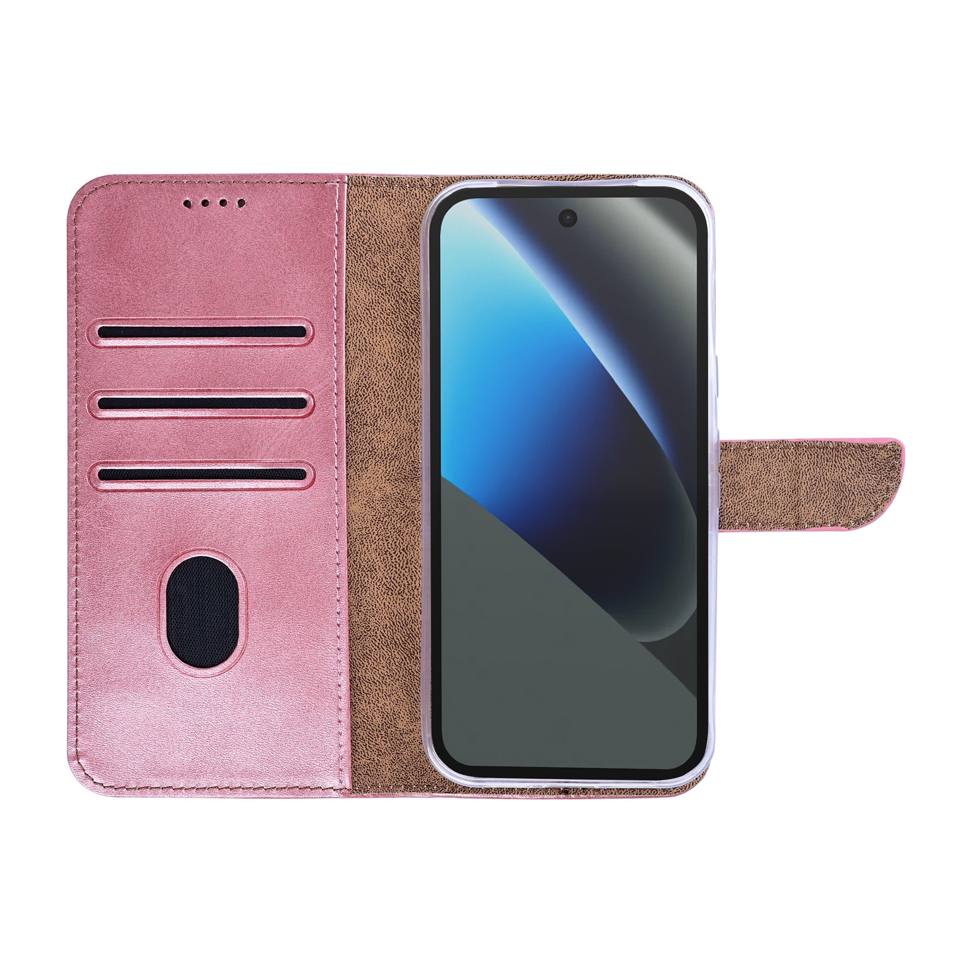 Rixus Bookcase For Google Pixel 10a Pink