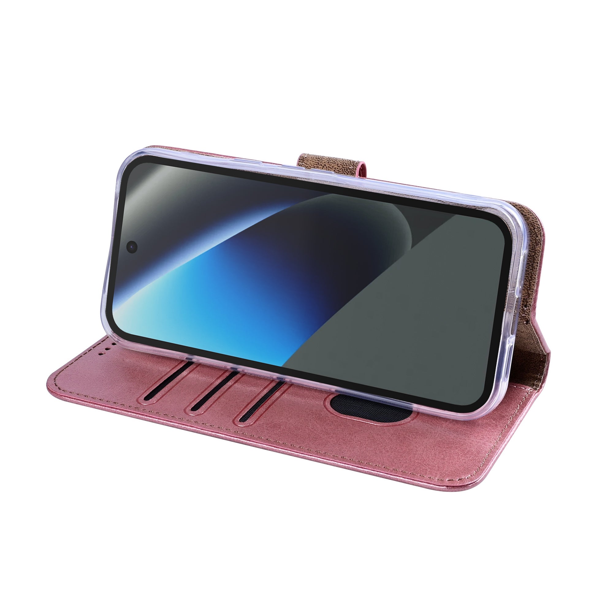 Rixus Bookcase For Google Pixel 10a Pink
