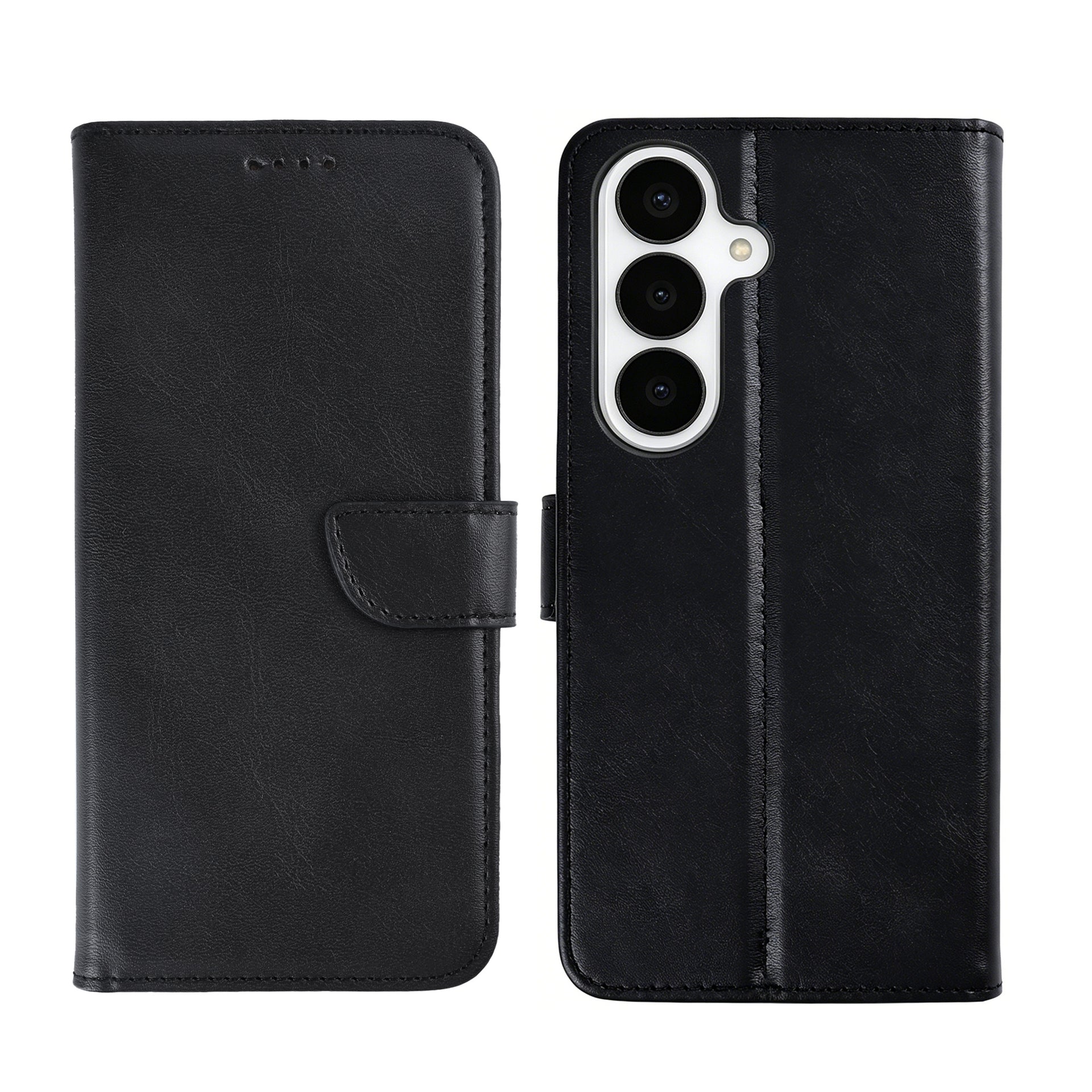 Rixus Bookcase For Samsung Galaxy S26 Plus Black