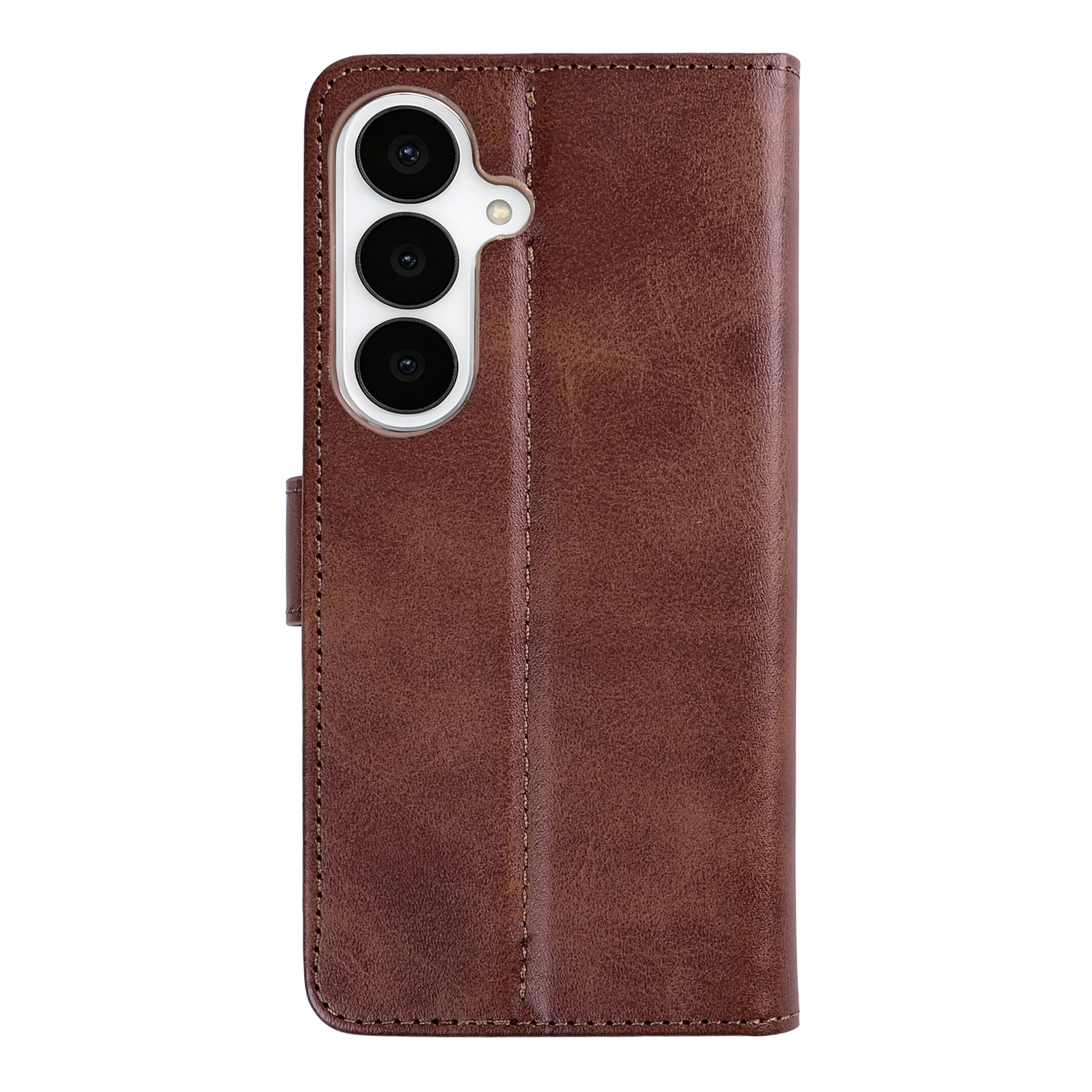 Rixus Bookcase For Samsung Galaxy S26 Plus Brown