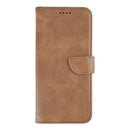 Rixus Bookcase For Samsung Galaxy S26 Plus Light Brown