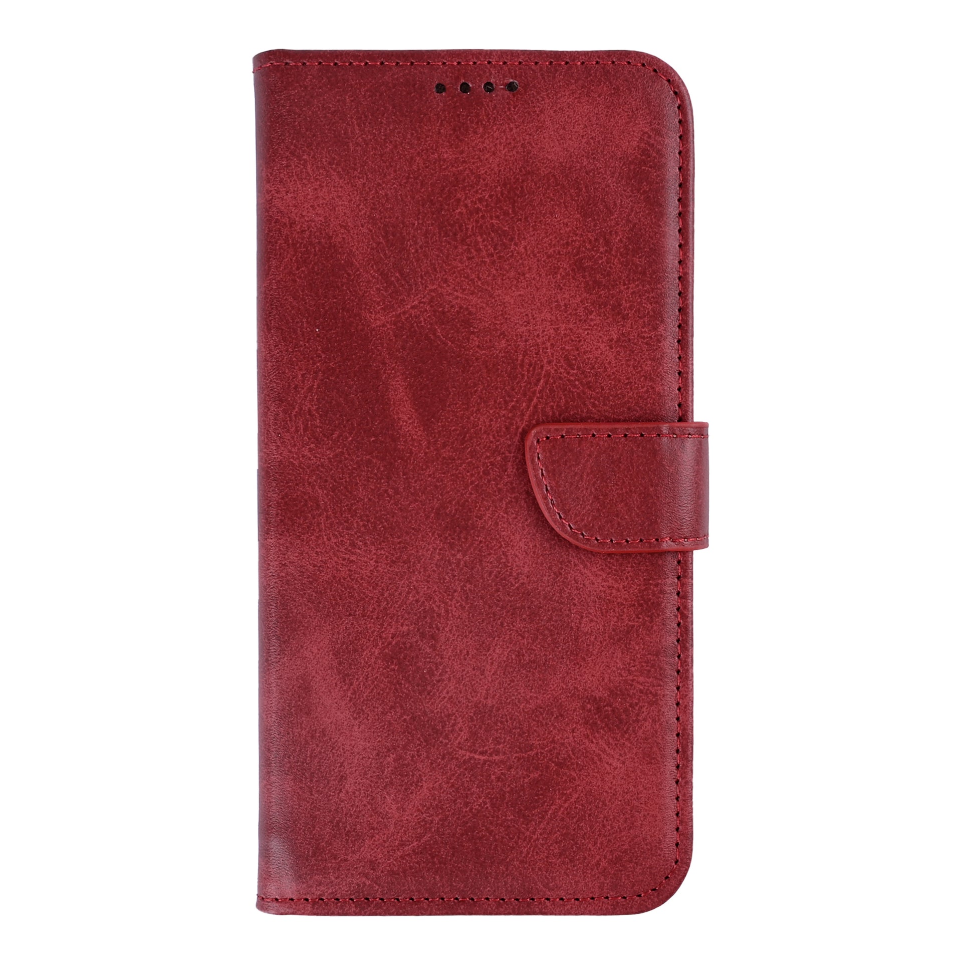 Rixus Bookcase For Samsung Galaxy S26 Plus Dark Red