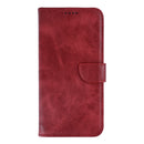 Rixus Bookcase For Samsung Galaxy S26 Plus Dark Red