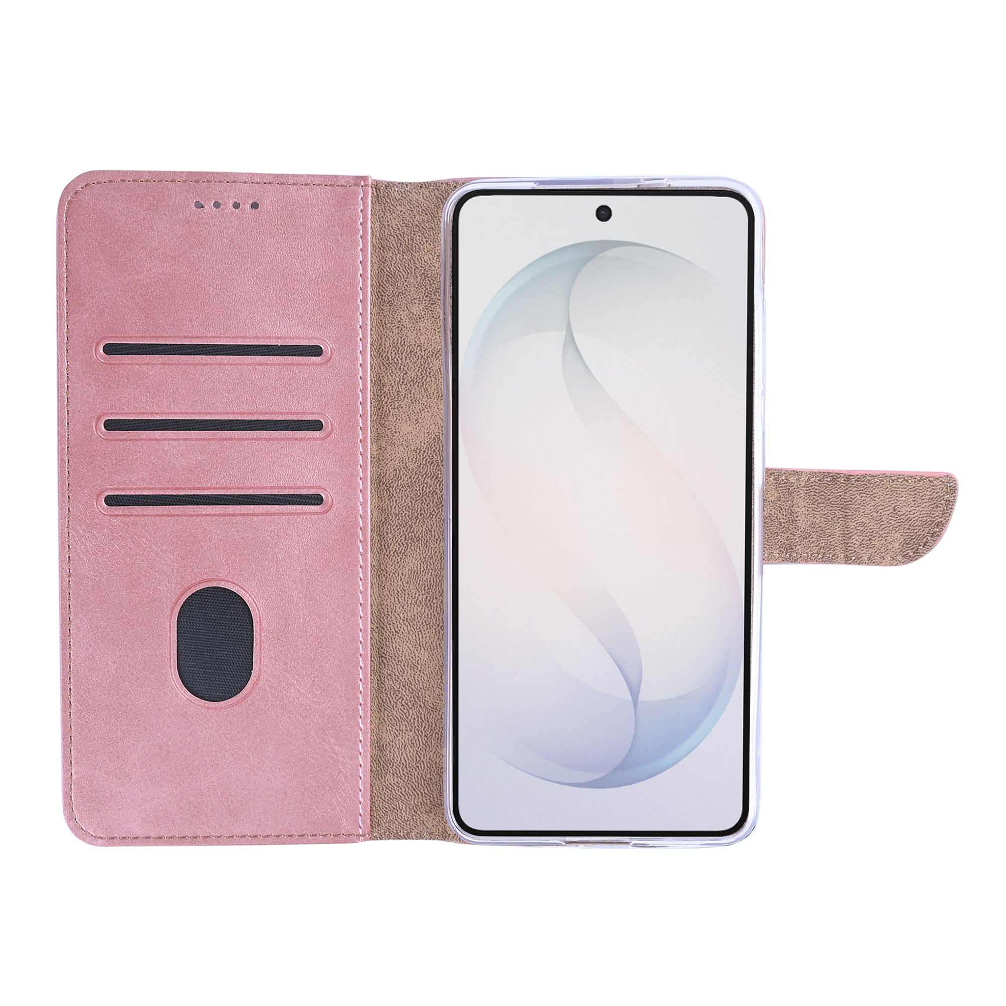 Rixus Bookcase For Samsung Galaxy S26 Plus Pink