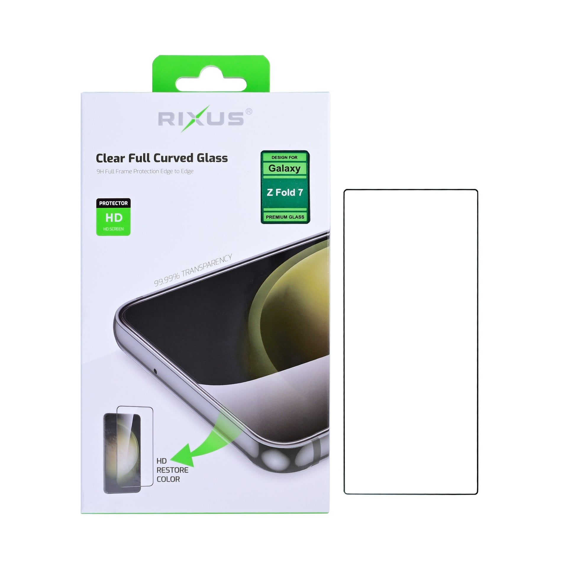 Rixus Clear HD Tempered Glass For Samsung Galaxy Z Fold7, Z Fold8 Ultra