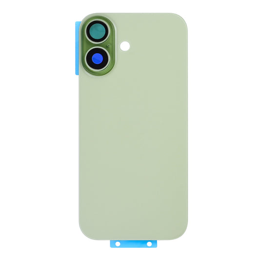 For Apple iPhone 17 Back Glass Without NFC, Enlarged Camera Frame Sage Compatible