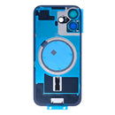 For Apple iPhone 17 Back Glass Without NFC, Enlarged Camera Frame Sage Compatible