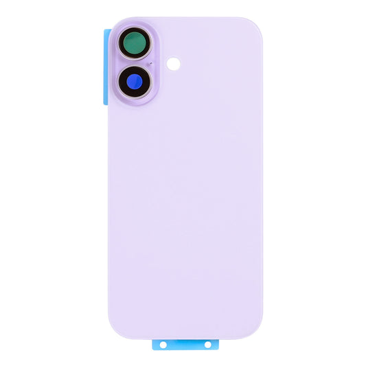 For Apple iPhone 17 Back Glass Without NFC, Enlarged Camera Frame Lavender Compatible