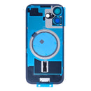 For Apple iPhone 17 Back Glass Without NFC, Enlarged Camera Frame Lavender Compatible