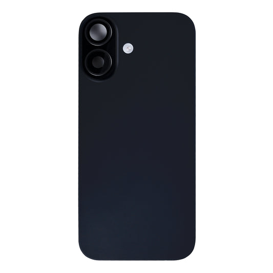 For Apple iPhone 17 Back Glass With NFC, Enlarged Camera Frame Black Pulled