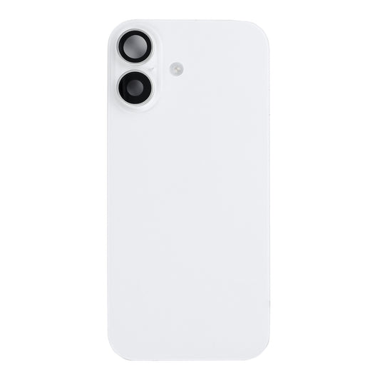 For Apple iPhone 17 Back Glass With NFC, Enlarged Camera Frame White Pulled