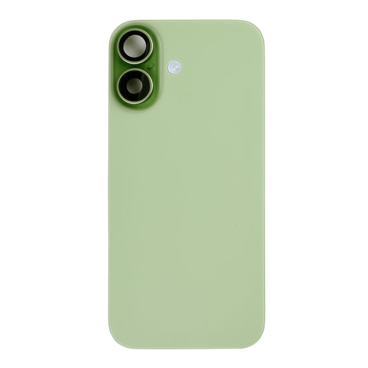 For Apple iPhone 17 Back Glass With NFC, Enlarged Camera Frame Sage Pulled