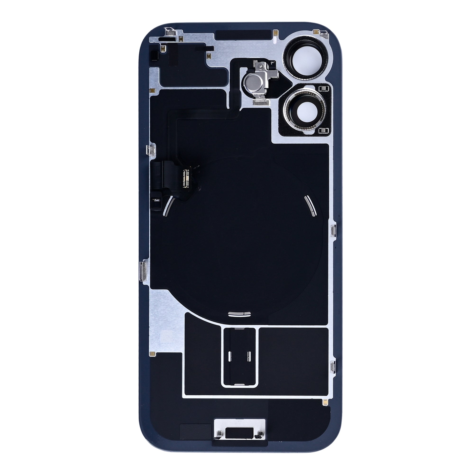 For Apple iPhone 17 Back Glass With NFC, Enlarged Camera Frame Sage Pulled