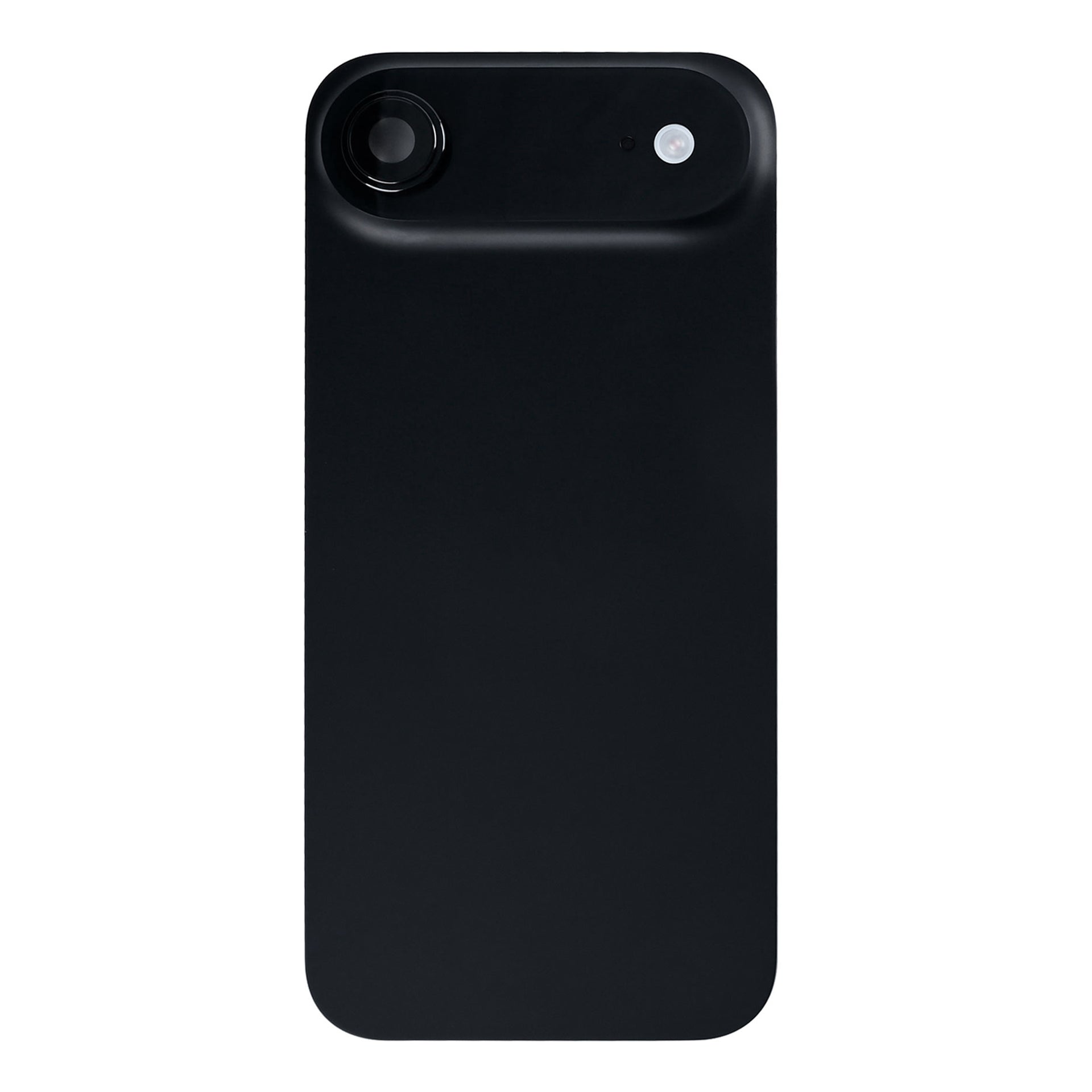 For Apple iPhone 17 Air Back Glass With NFC, Enlarged Camera Frame Space Black Pulled