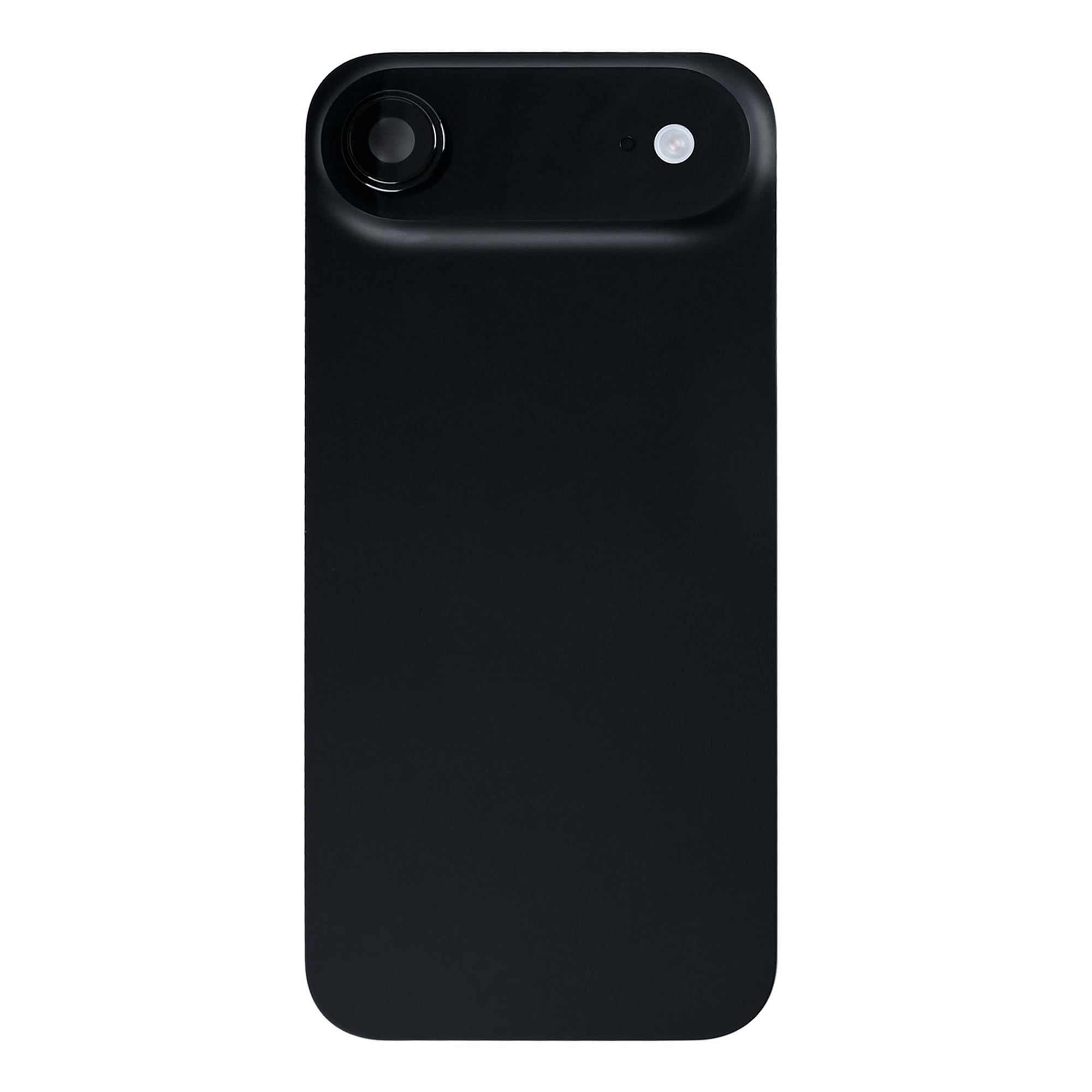 For Apple iPhone 17 Air Back Glass With NFC, Enlarged Camera Frame Space Black Pulled