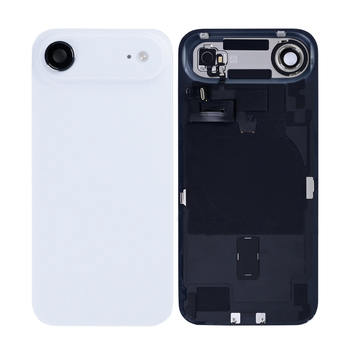 For Apple iPhone 17 Air Back Glass With NFC, Enlarged Camera Frame Cloud White Pulled