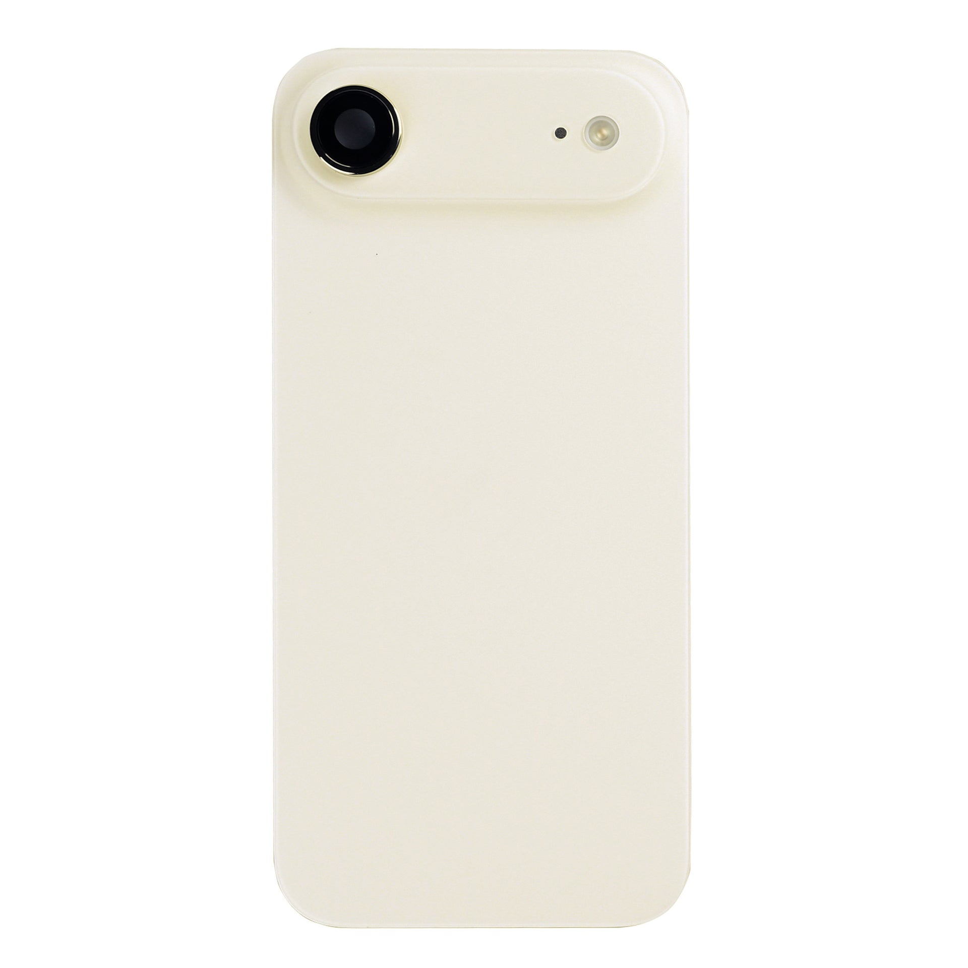 For Apple iPhone 17 Air Back Glass With NFC, Enlarged Camera Frame Light Gold Pulled