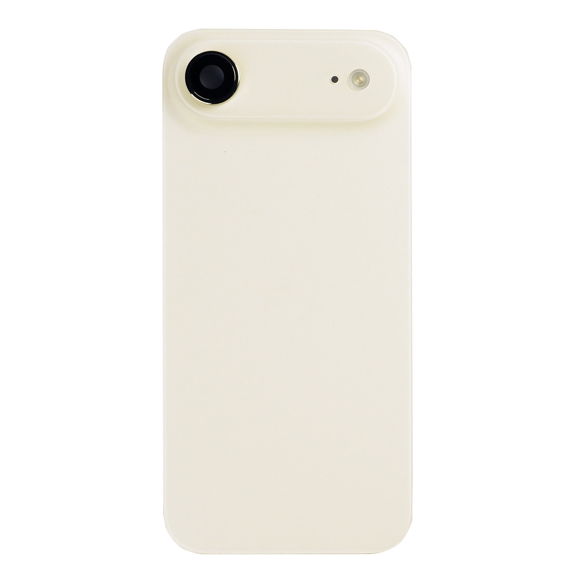For Apple iPhone 17 Air Back Glass With NFC, Enlarged Camera Frame Light Gold Pulled