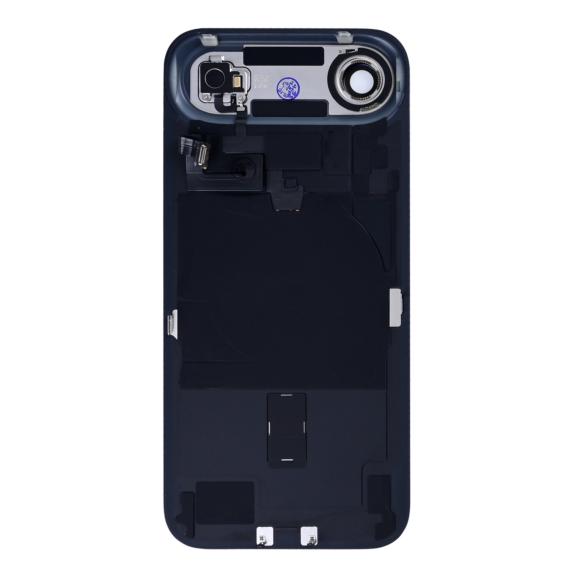 For Apple iPhone 17 Air Back Glass With NFC, Enlarged Camera Frame Light Gold Pulled