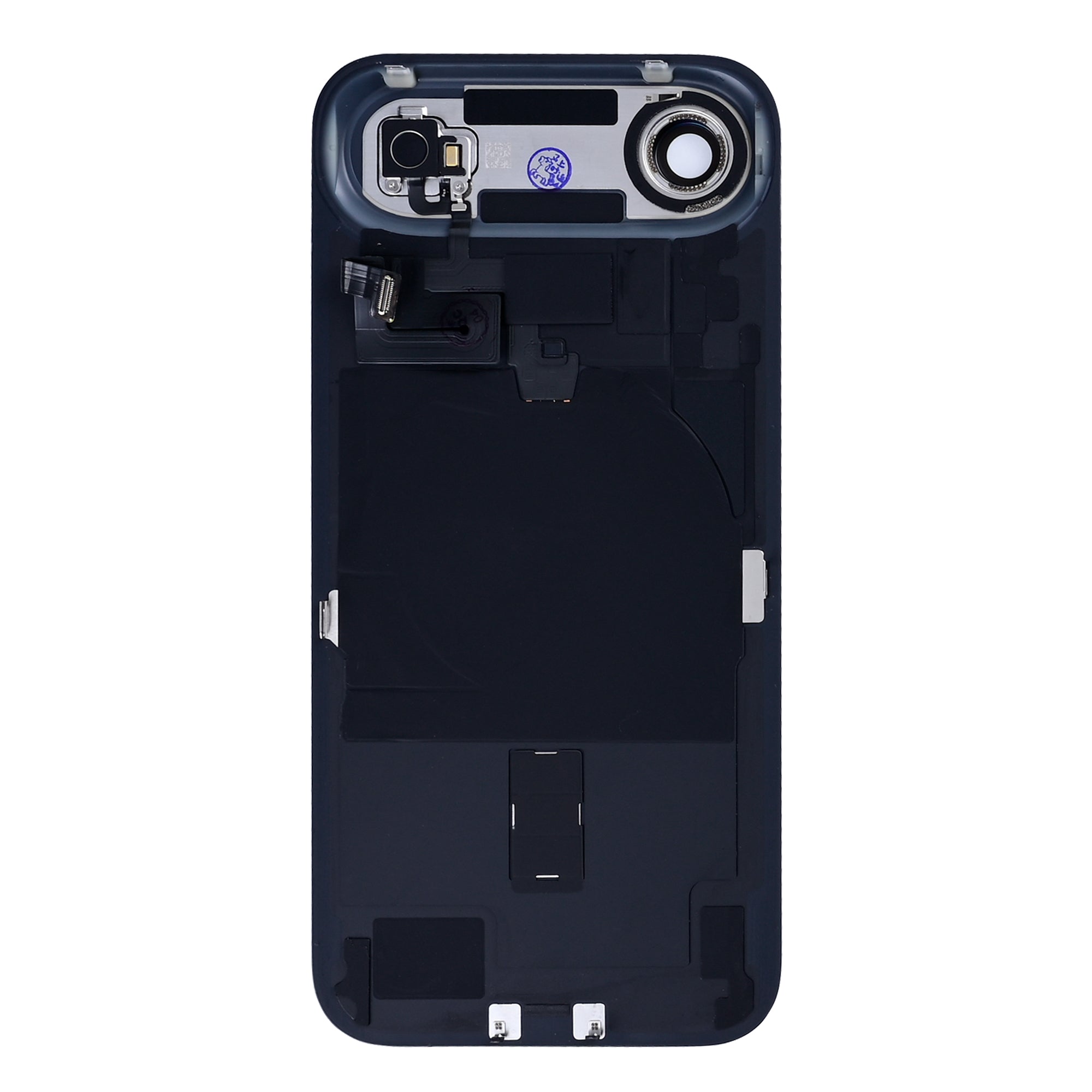 For Apple iPhone 17 Air Back Glass With NFC, Enlarged Camera Frame Light Gold Pulled
